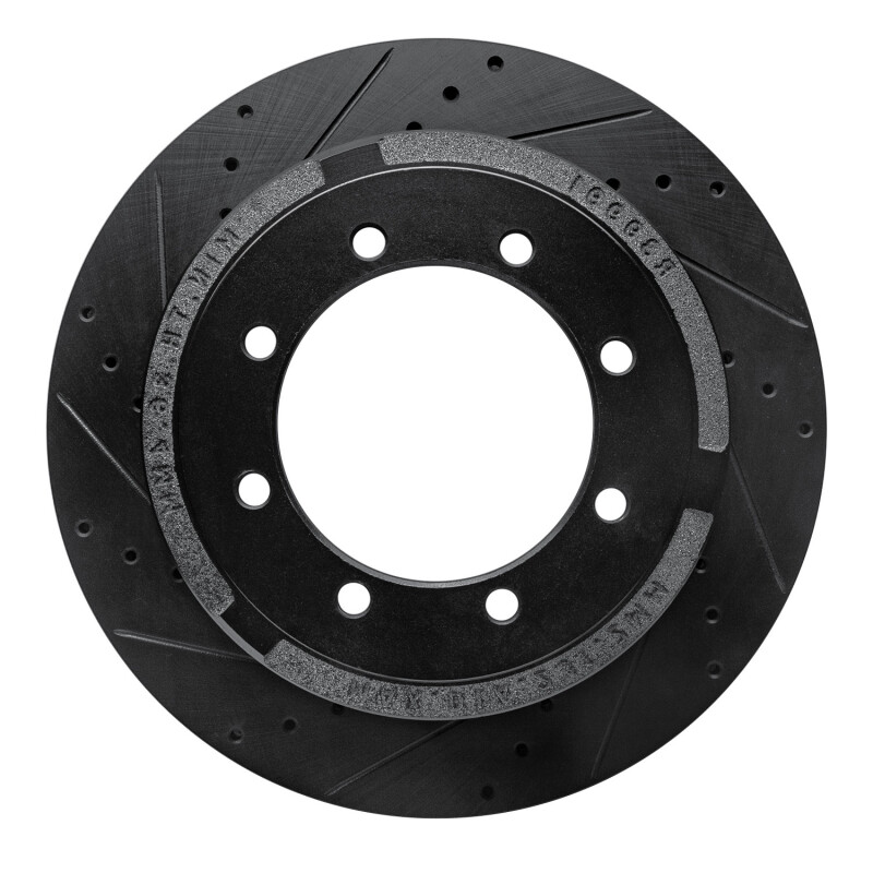 Picture of R1 11-22 Ford F-350 Super Duty 2WD Rear Left Drilled & Slotted Black Brake Rotor