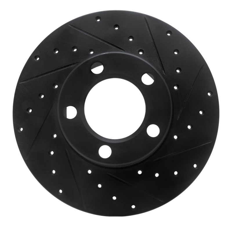Picture of R1 67-70 American Motors Javelin Front Right Drilled & Slotted Black Brake Rotor