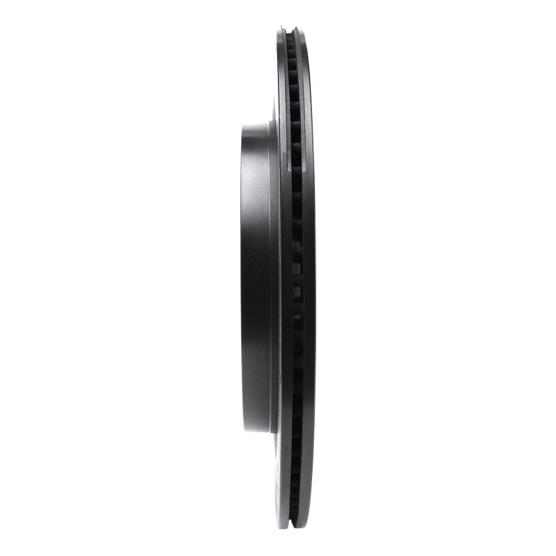 Picture of R1 16-22 Lexus RX350 Rear Left Drilled & Slotted Black Brake Rotor