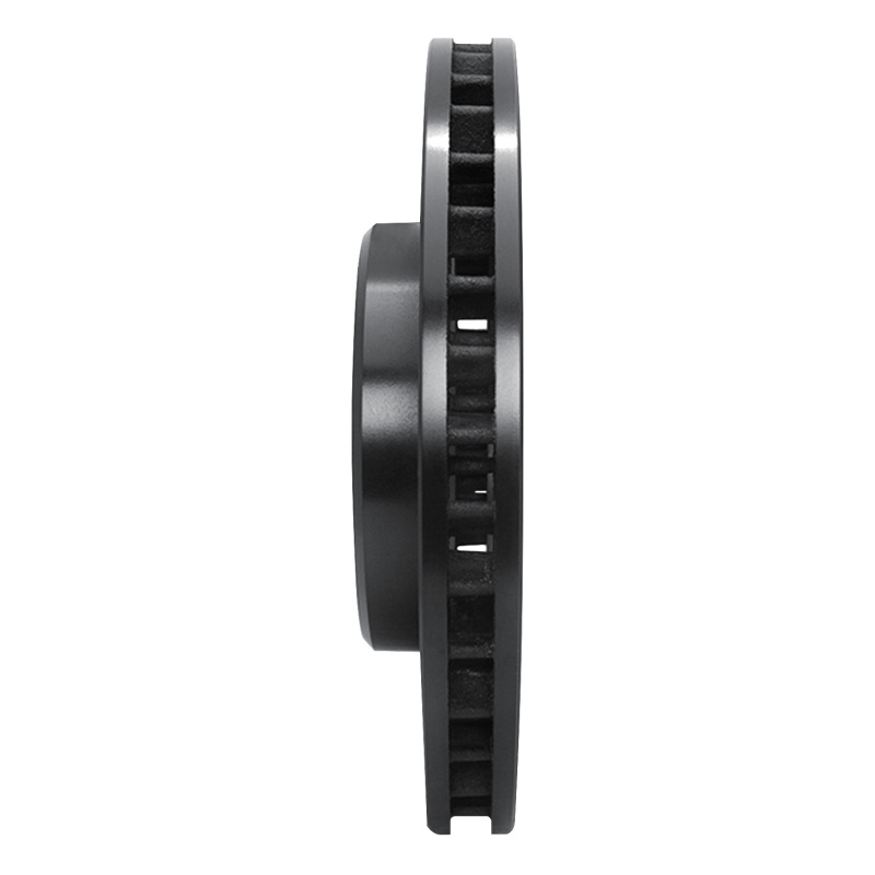 Picture of R1 93-97 Lexus LX450 Front Left Drilled & Slotted Black Brake Rotor