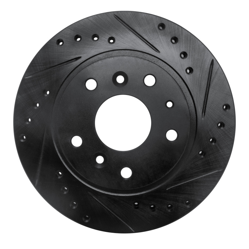 Picture of R1 88-92 Ford Probe Front Right Drilled & Slotted Black Brake Rotor