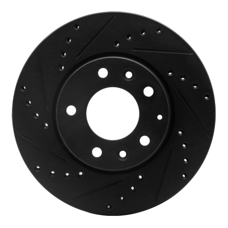 Picture of R1 03-05 Mazda 6 Front Left Drilled & Slotted Black Brake Rotor
