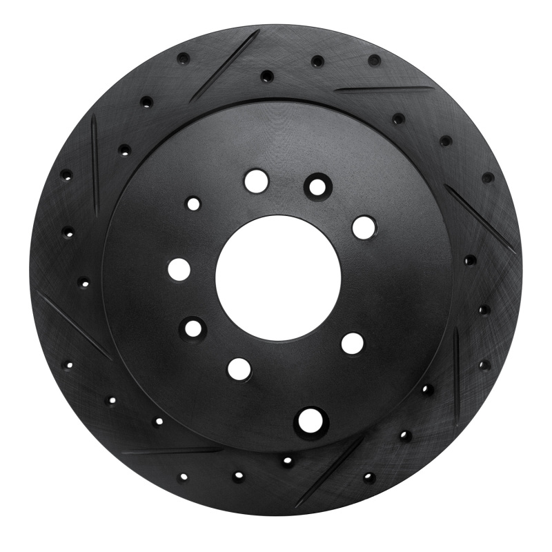 Picture of R1 07-12 Ford Edge Rear Left Drilled & Slotted Black Brake Rotor