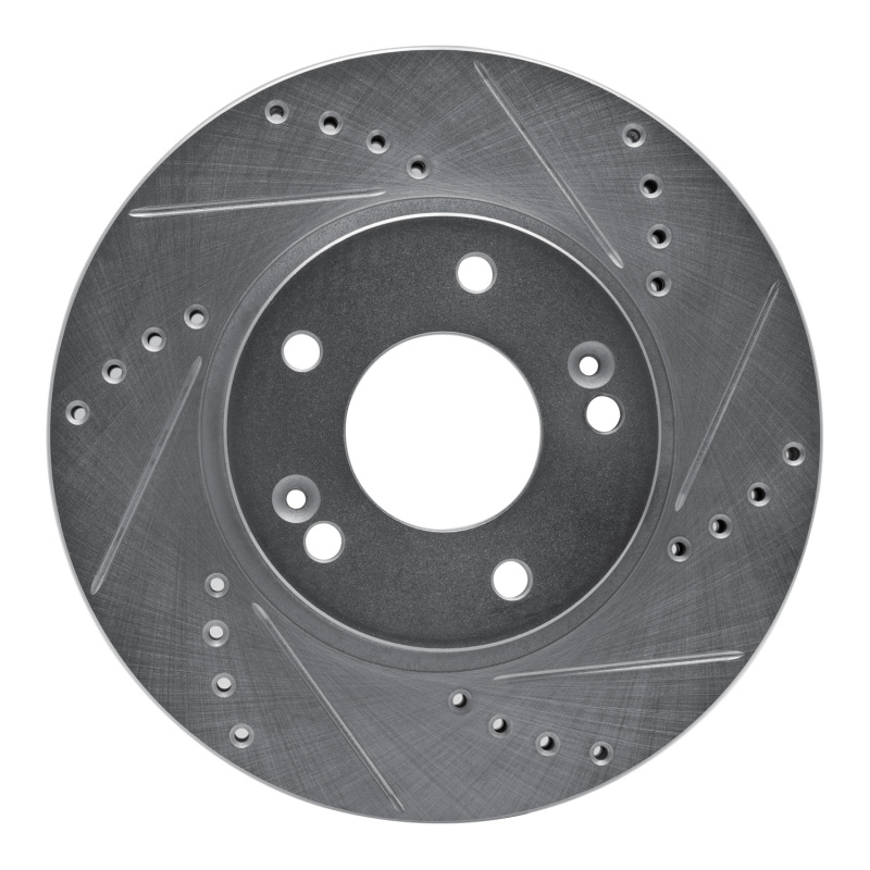 Picture of R1 11-25 Hyundai Venue Front Right Drilled & Slotted Silver Brake Rotor