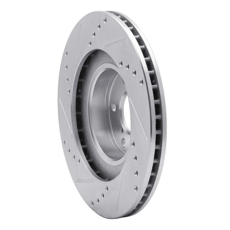 Picture of R1 01-08 Saab 9-2X Front Right Drilled & Slotted Silver Brake Rotor