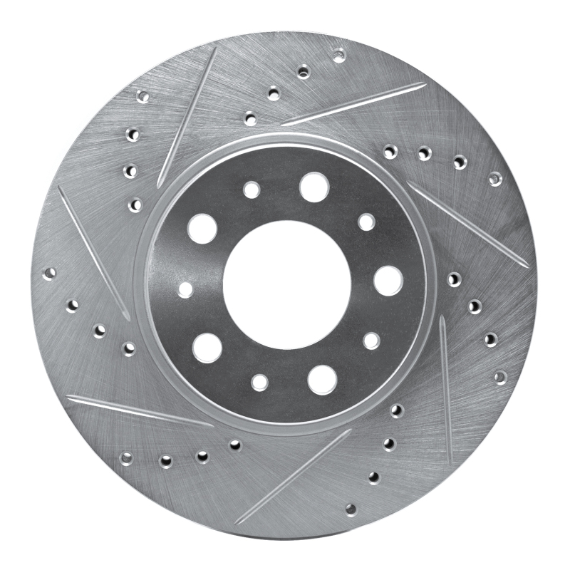 Picture of R1 95-04 Volvo S70 Front Left Drilled & Slotted Silver Brake Rotor