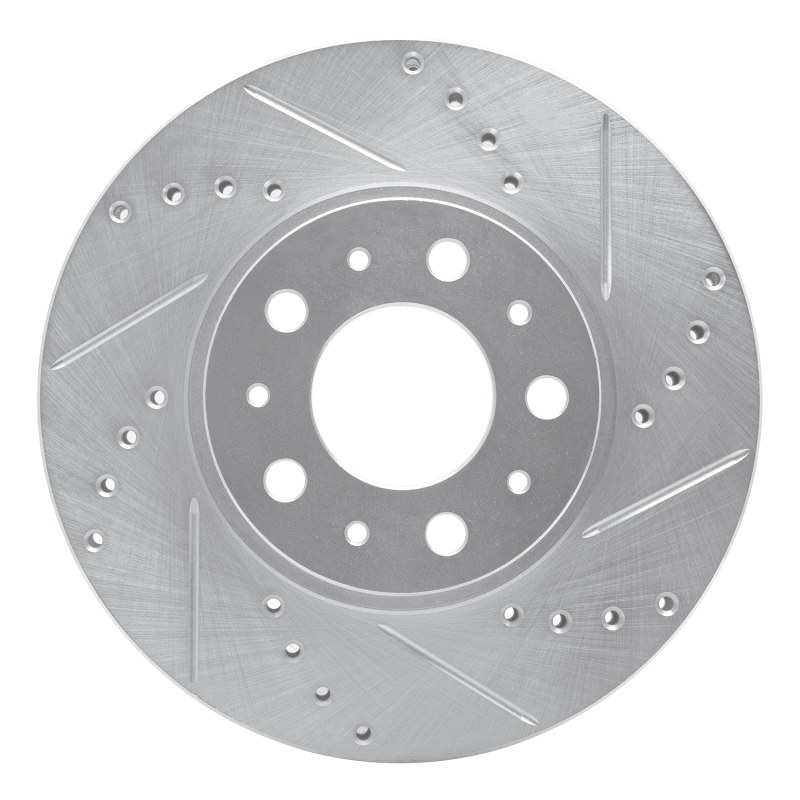 Picture of R1 95-04 Volvo 960 Front Right Drilled & Slotted Silver Brake Rotor