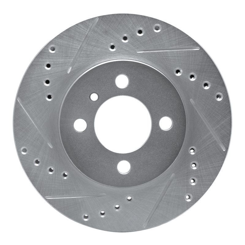 Picture of R1 84-91 BMW 325IX Front Left Drilled & Slotted Silver Brake Rotor