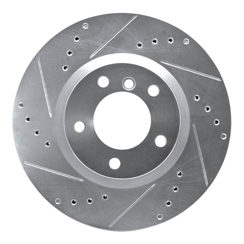Picture of R1 95-02 BMW Z3 Right Front Drilled & Slotted Silver Brake Rotor
