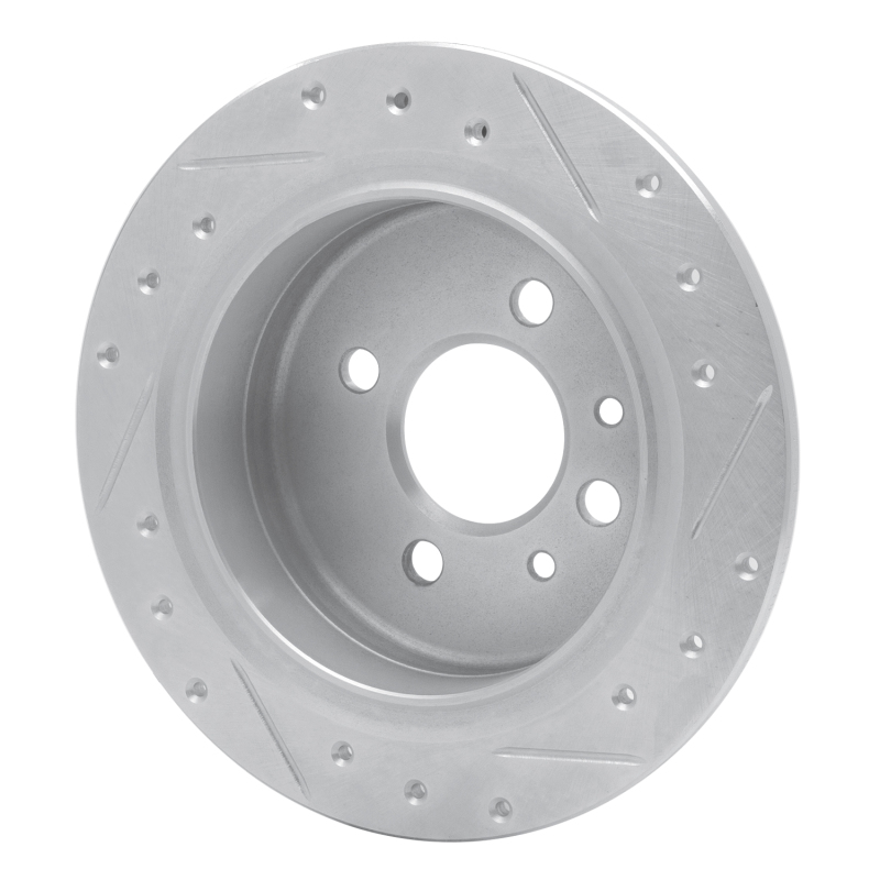 Picture of R1 84-91 BMW 325IS Rear Left Drilled & Slotted Silver Brake Rotor