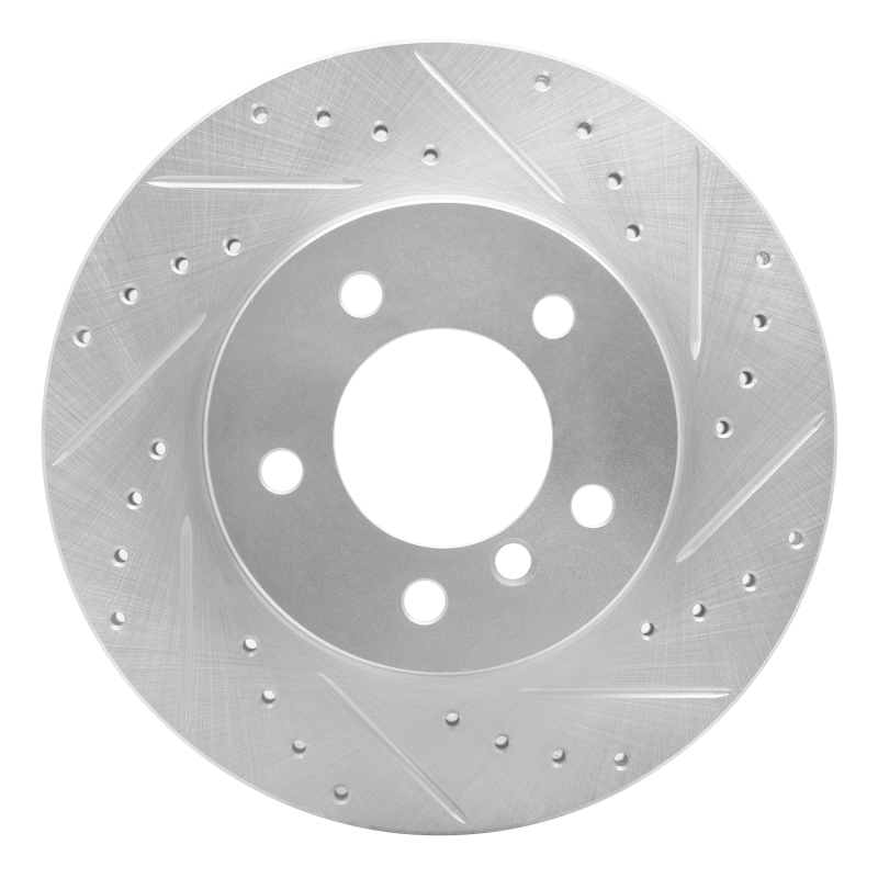 Picture of R1 99-08 BMW 325I (USA/Canada) Front Right Drilled & Slotted Silver Brake Rotor