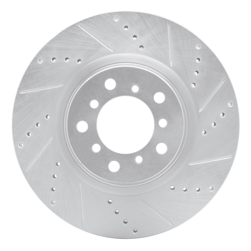 Picture of R1 01-06 BMW M3 Left Front Drilled & Slotted Silver Brake Rotor