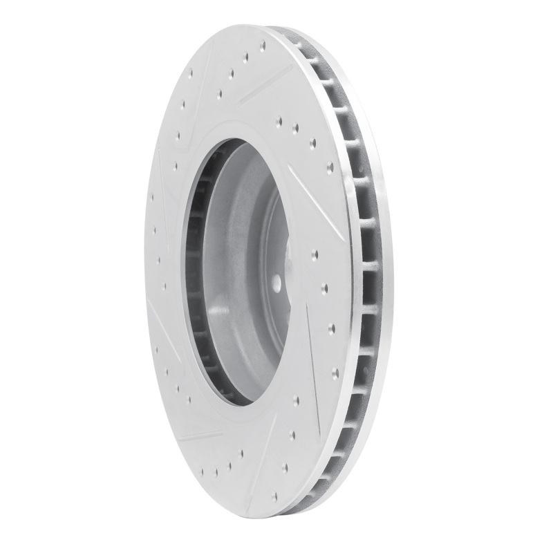 Picture of R1 07-15 BMW 335XI Front Right Drilled & Slotted Silver Brake Rotor