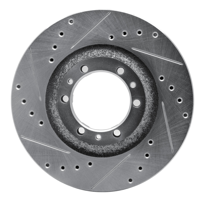 Picture of R1 92-02 Acura SLX Front Left Drilled & Slotted Silver Brake Rotor
