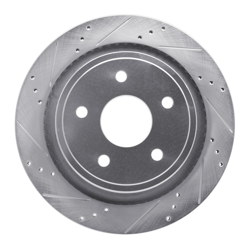 Picture of R1 02-24 Chrysler ASPEN Rear Left Drilled & Slotted Silver Brake Rotor