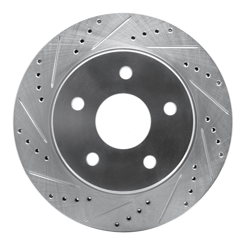 Picture of R1 02-24 Chrysler ASPEN Front Right Drilled & Slotted Silver Brake Rotor