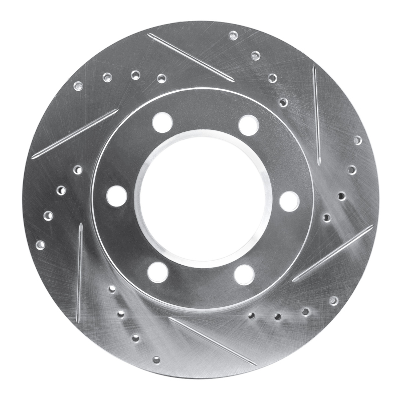 Picture of R1 71-91 Chevrolet Blazer Front Right Drilled & Slotted Silver Brake Rotor