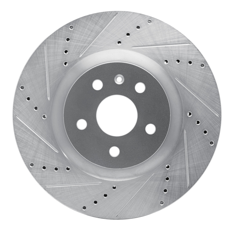 Picture of R1 09-17 Buick Regal Front Left Drilled & Slotted Silver Brake Rotor