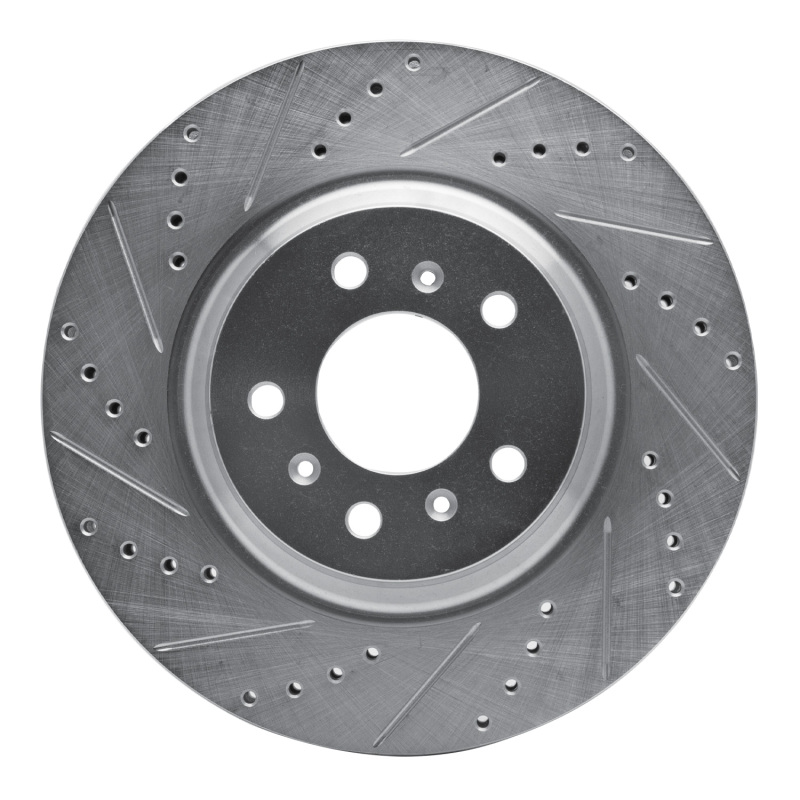 Picture of R1 06-16 Buick Allure Front Left Drilled & Slotted Silver Brake Rotor