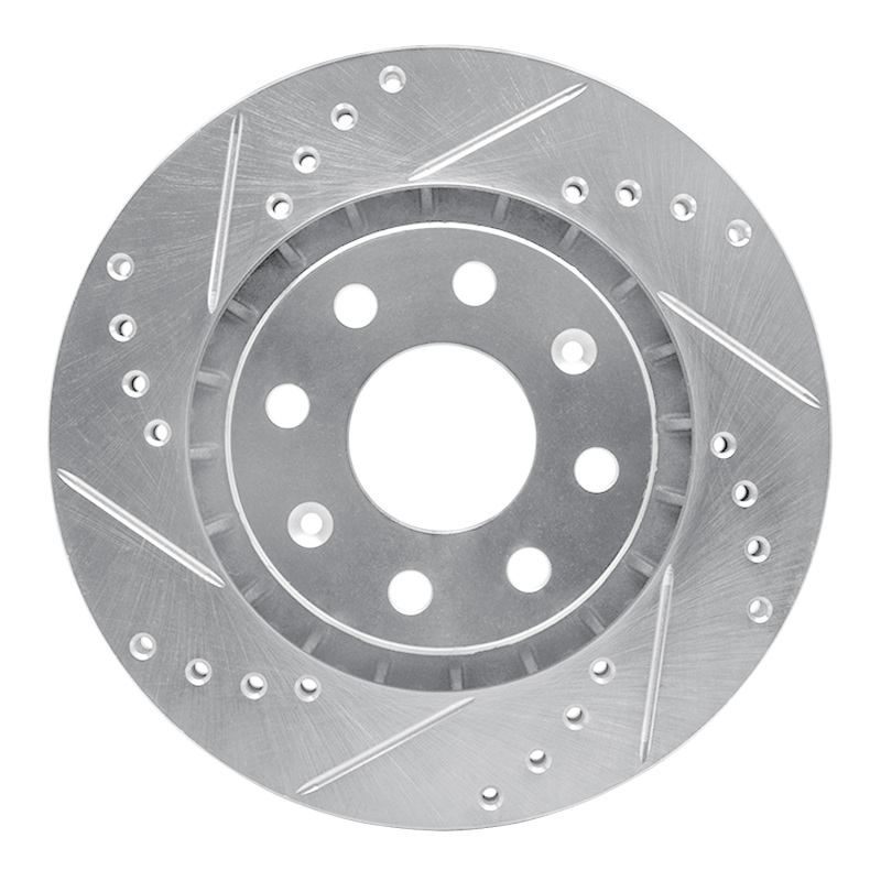 Picture of R1 04-17 Chevrolet AVEO (USA/Canada) Front Left Drilled & Slotted Silver Brake Rotor