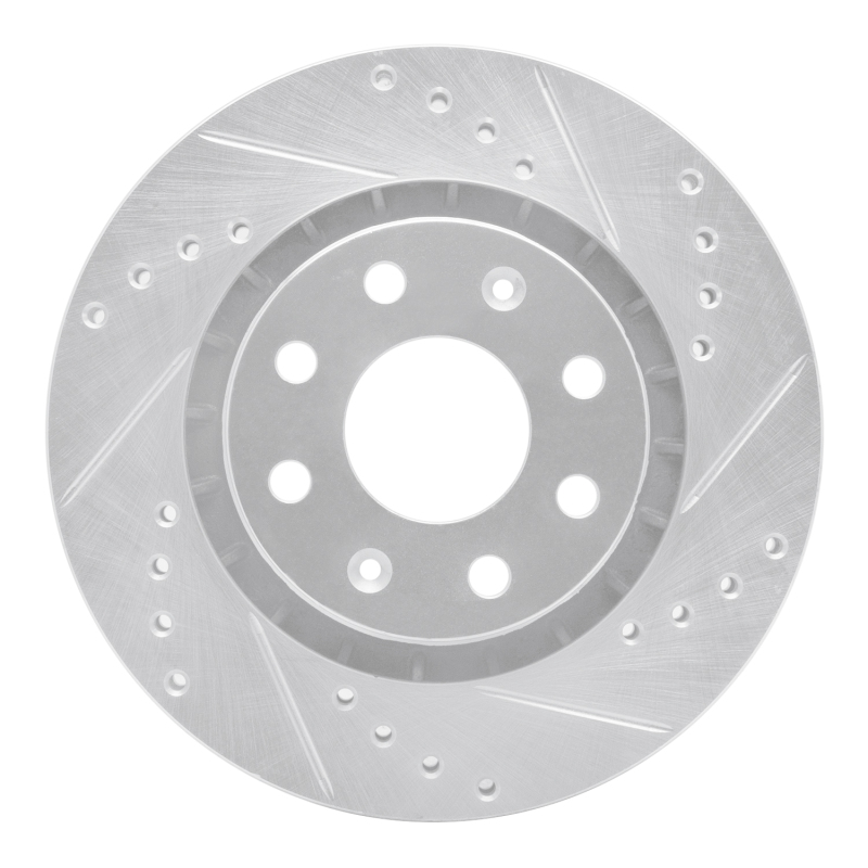 Picture of R1 04-17 Chevrolet AVEO (USA/Canada) Front Right Drilled & Slotted Silver Brake Rotor