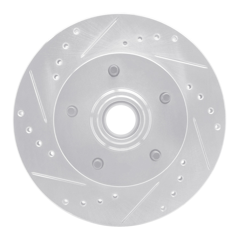Picture of R1 67-74 Buick Apollo Front Left Drilled & Slotted Silver Brake Rotor