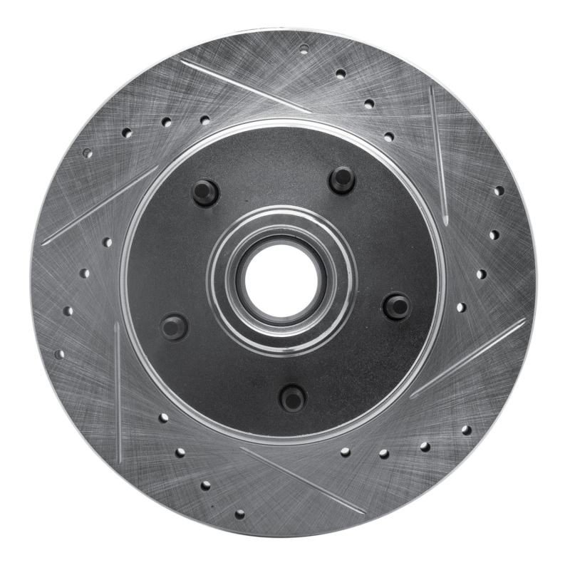 Picture of R1 70-81 Buick Skylark Front Right Drilled & Slotted Silver Brake Rotor