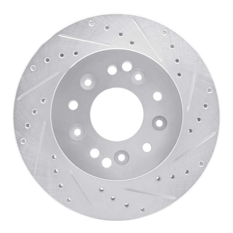 Picture of R1 63-82 Chevrolet Corvette Front/Rear Right Drilled & Slotted Silver Brake Rotor