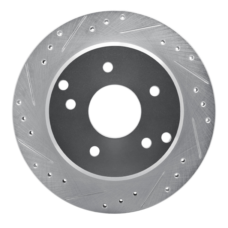 Picture of R1 84-87 Chevrolet Corvette Rear Left Drilled & Slotted Silver Brake Rotor