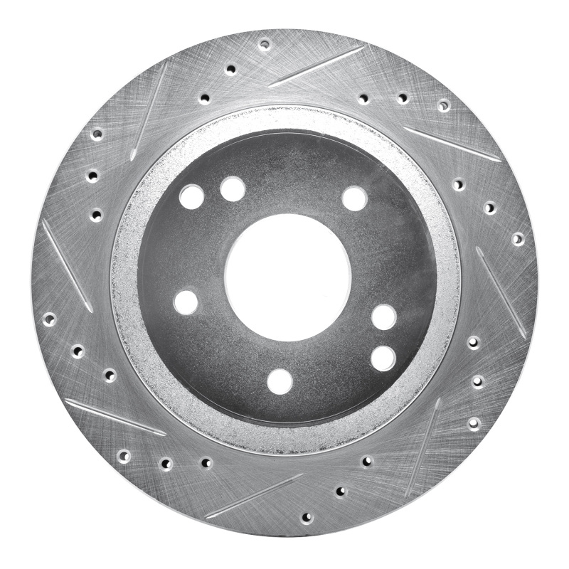 Picture of R1 88-96 Chevrolet Corvette Rear Left Drilled & Slotted Silver Brake Rotor