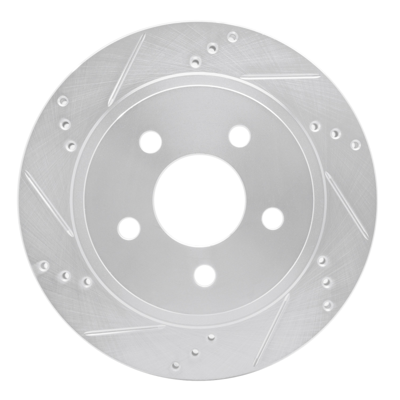 Picture of R1 93-97 Chevrolet Camaro Rear Left Drilled & Slotted Silver Brake Rotor