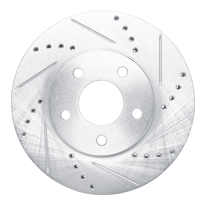 Picture of R1 06-11 Chevrolet HHR Front Right Drilled & Slotted Silver Brake Rotor