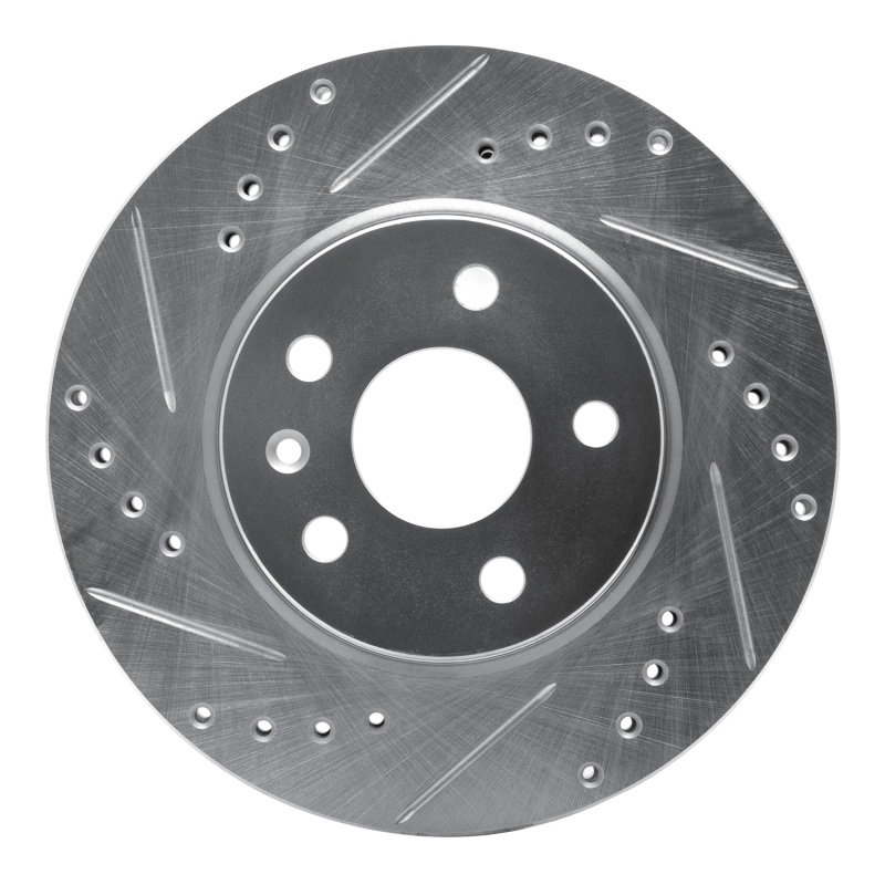 Picture of R1 11-23 Chevrolet Bolt EV Front Left Drilled & Slotted Silver Brake Rotor