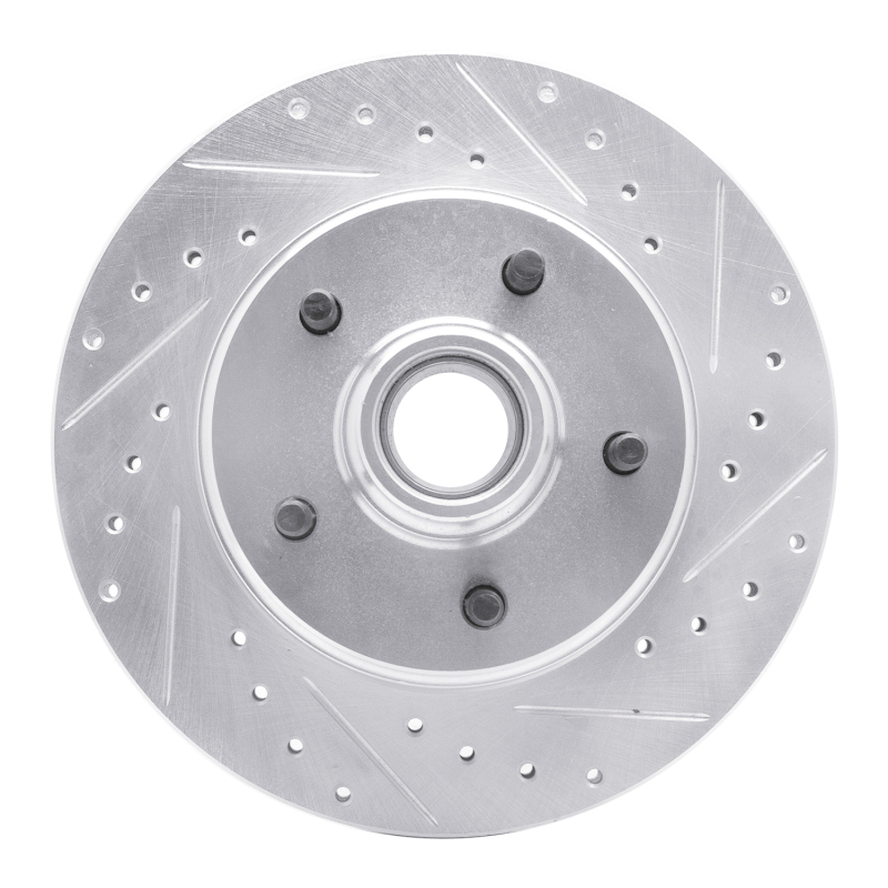 Picture of R1 77-95 Buick Electra Front Right Drilled & Slotted Silver Brake Rotor