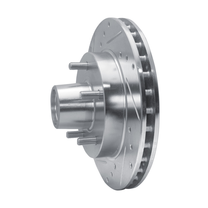 Picture of R1 82-95 Buick Regal Front Left Drilled & Slotted Silver Brake Rotor