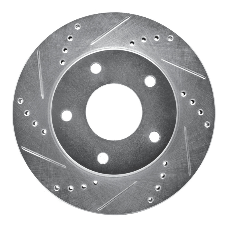 Picture of R1 79-98 Buick Riviera Rear/Front Left Drilled & Slotted Silver Brake Rotor