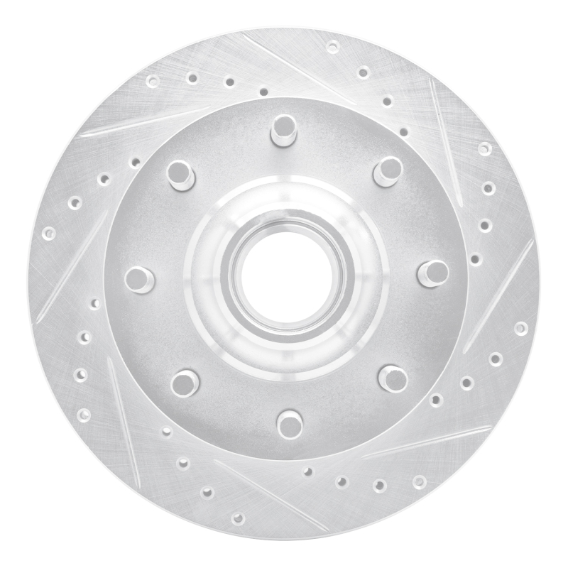 Picture of R1 71-95 Chevrolet G30 Front Right Drilled & Slotted Silver Brake Rotor