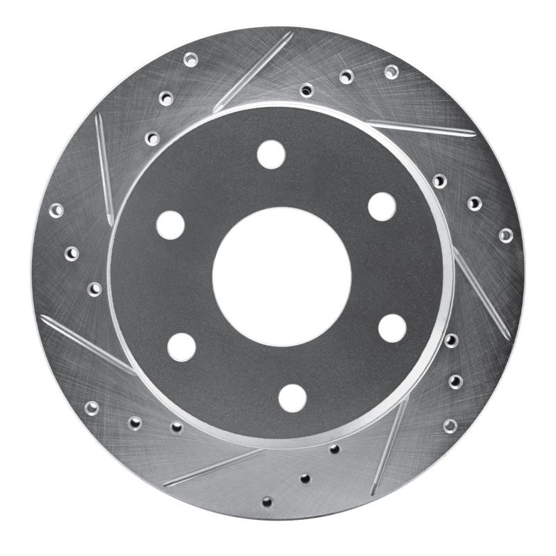Picture of R1 88-91 Chevrolet K1500 Front Left Drilled & Slotted Silver Brake Rotor