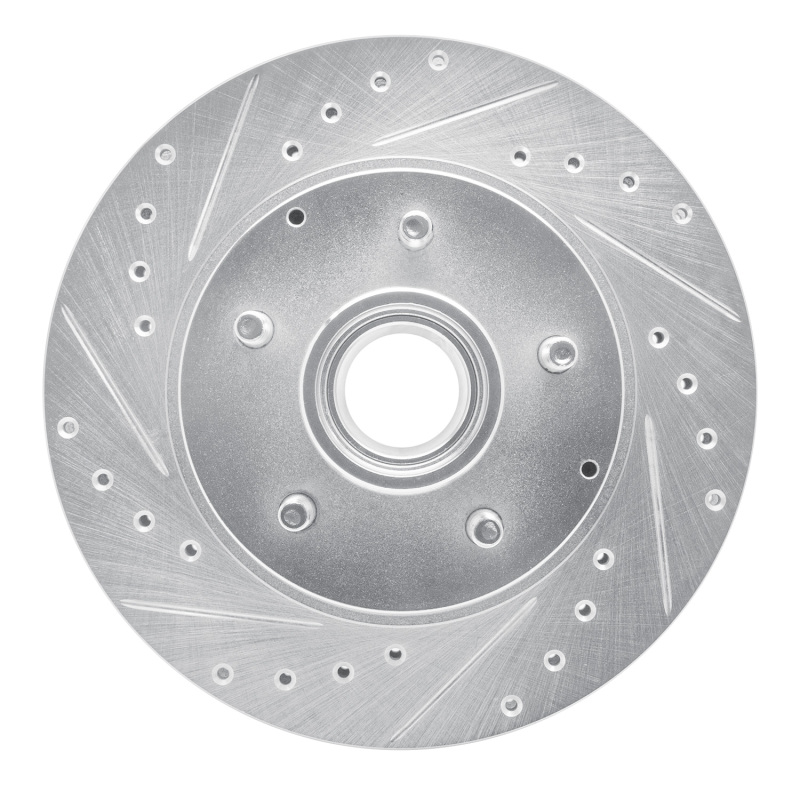 Picture of R1 93-95 Chevrolet G10 Front Left Drilled & Slotted Silver Brake Rotor