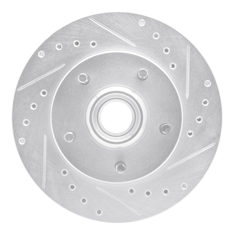 Picture of R1 91-03 Chevrolet Blazer Front Right Drilled & Slotted Silver Brake Rotor