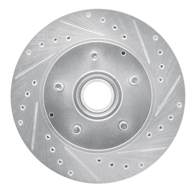 Picture of R1 93-95 Chevrolet G10 Front Right Drilled & Slotted Silver Brake Rotor
