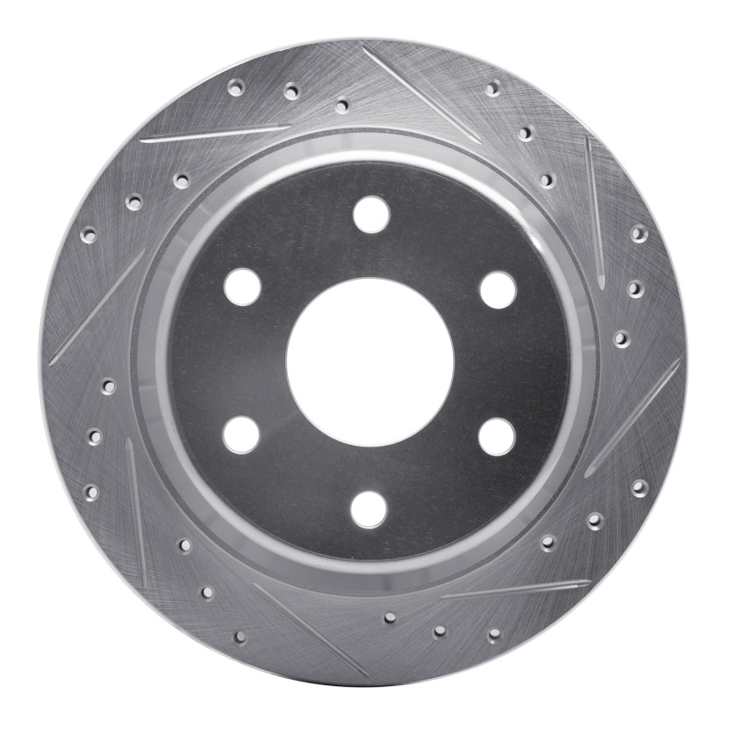 Picture of R1 99-07 Chevrolet ASTRO Rear Right Drilled & Slotted Silver Brake Rotor