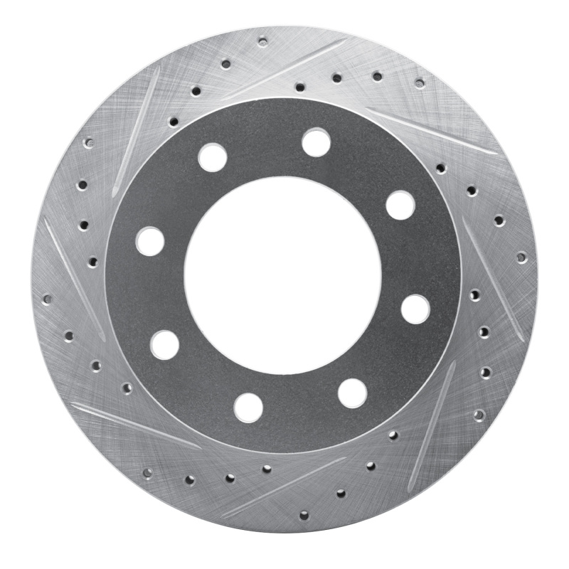 Picture of R1 99-20 Cadillac DeVille Front Left Drilled & Slotted Silver Brake Rotor