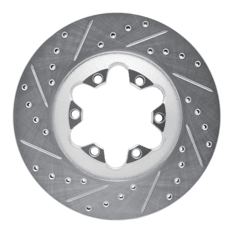 Picture of R1 04-08 Chevrolet Colorado Front Left Drilled & Slotted Silver Brake Rotor