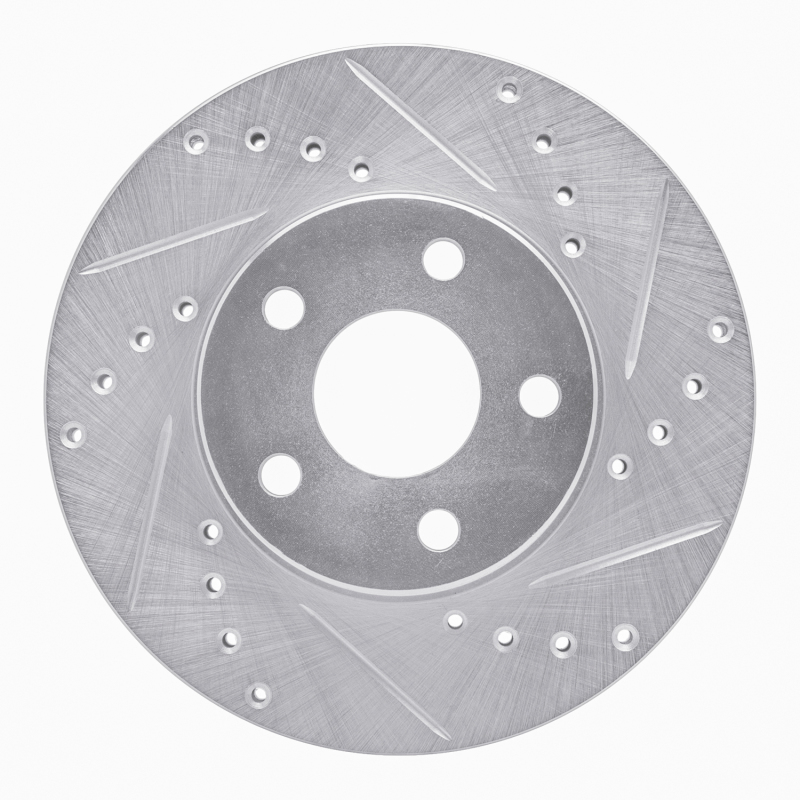 Picture of R1 90-05 Buick Skylark Front Right Drilled & Slotted Silver Brake Rotor