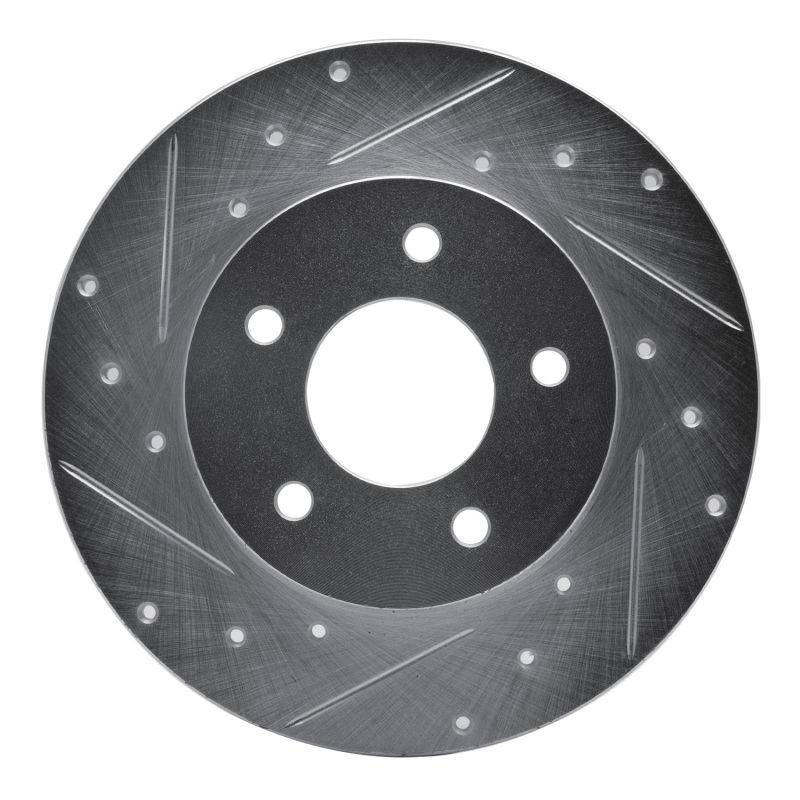Picture of R1 92-05 Buick LeSabre Rear Left Drilled & Slotted Silver Brake Rotor