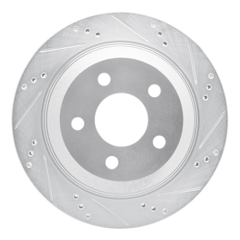 Picture of R1 98-02 Chevrolet Camaro Rear Right Drilled & Slotted Silver Brake Rotor
