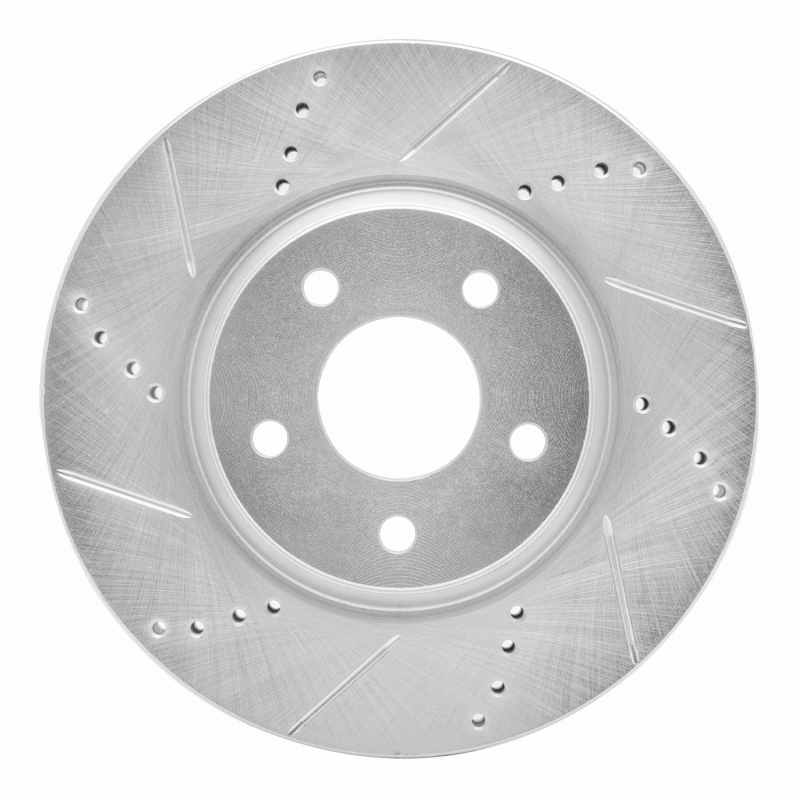 Picture of R1 04-12 Chevrolet HHR Front Left Drilled & Slotted Silver Brake Rotor
