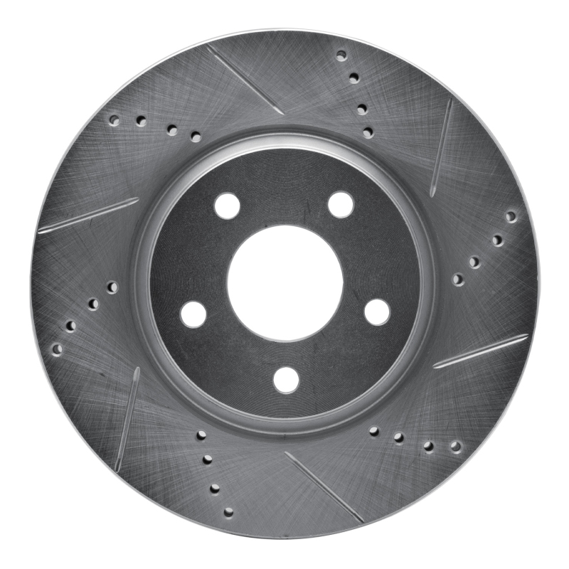 Picture of R1 04-12 Chevrolet HHR Front Right Drilled & Slotted Silver Brake Rotor