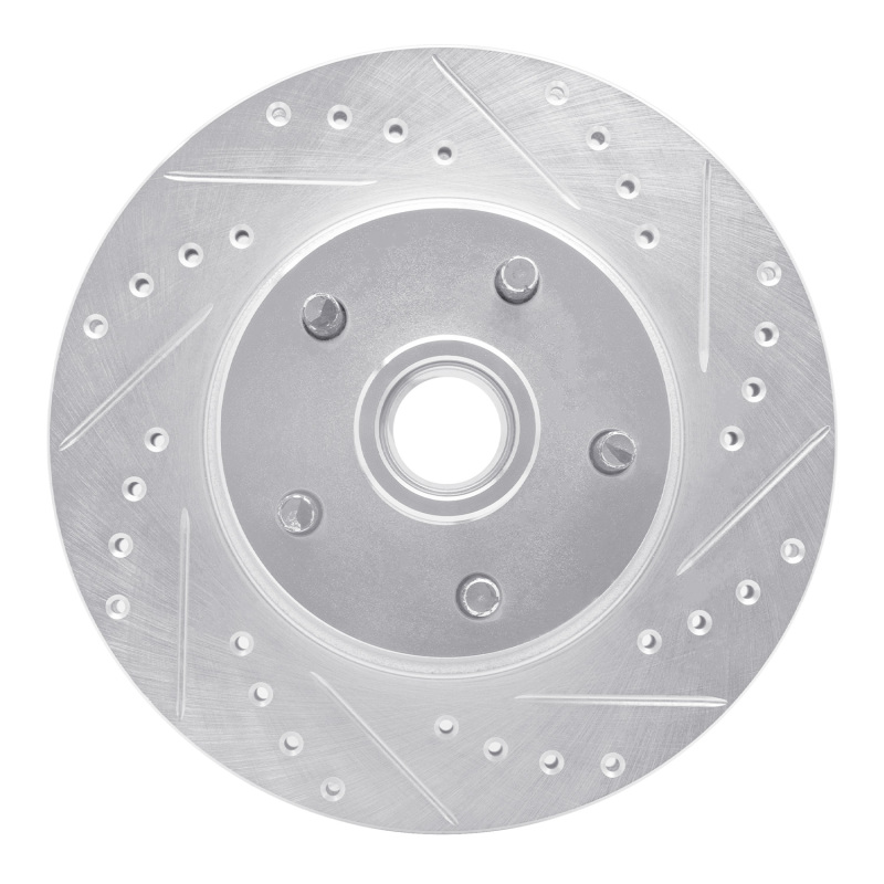 Picture of R1 68-70 Ford Mustang Front Right Drilled & Slotted Silver Brake Rotor